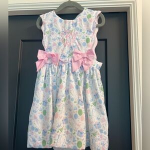 “SBV” monogram birthday dress